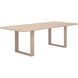 Thanus 94.5 X 39.5 inch Light Oak Dining Table